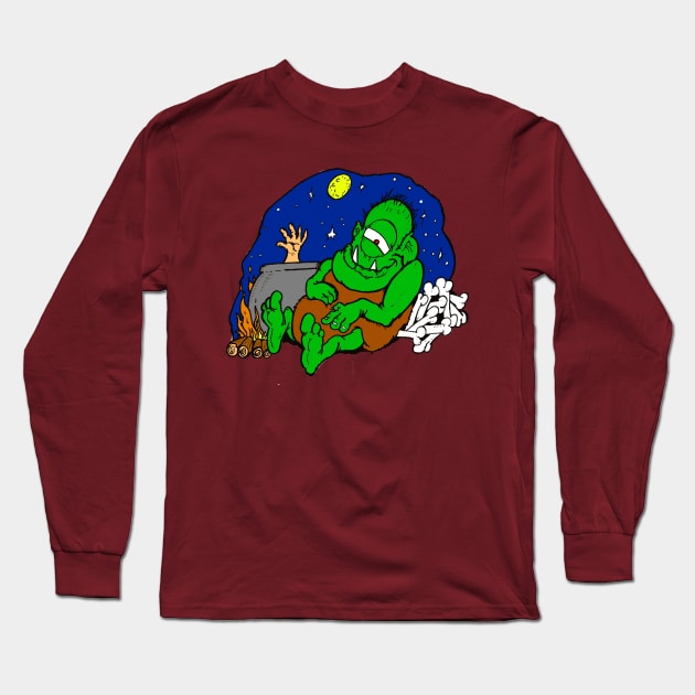 Satisfied Ogre Long Sleeve T-Shirt by Bleake